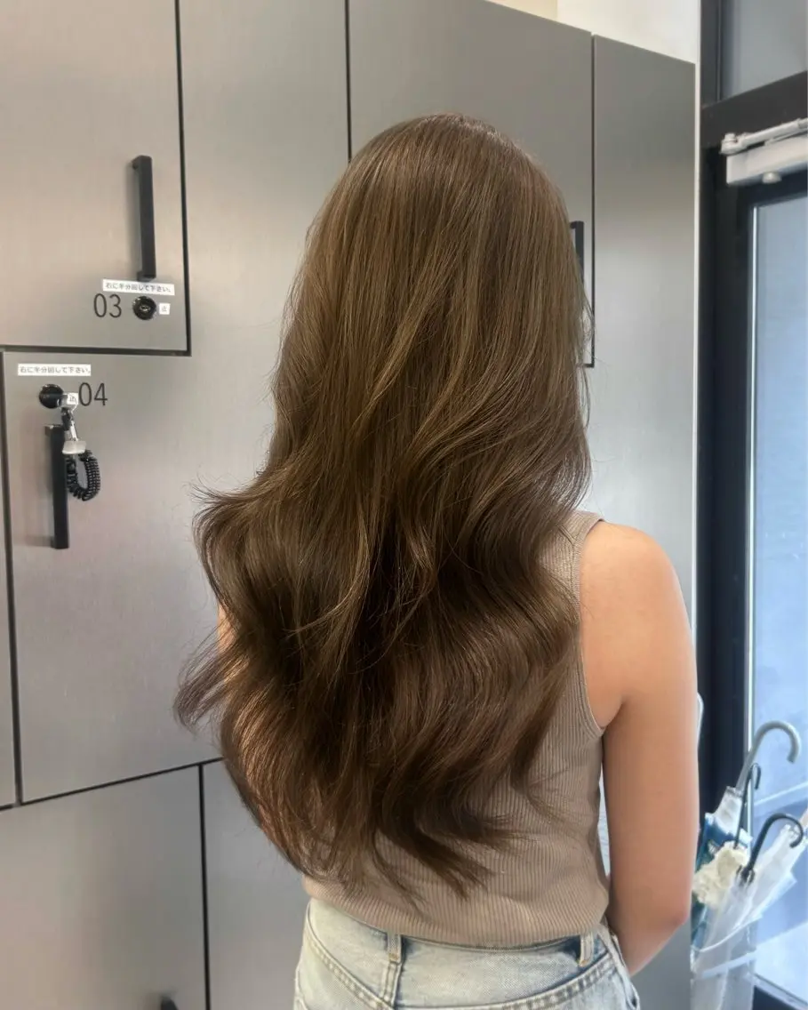 ロング レイヤーカット カット ヘアカラー トリートメント 大人レイヤー/艶美髪 🇺🇸TOMONAのヘアスタイル