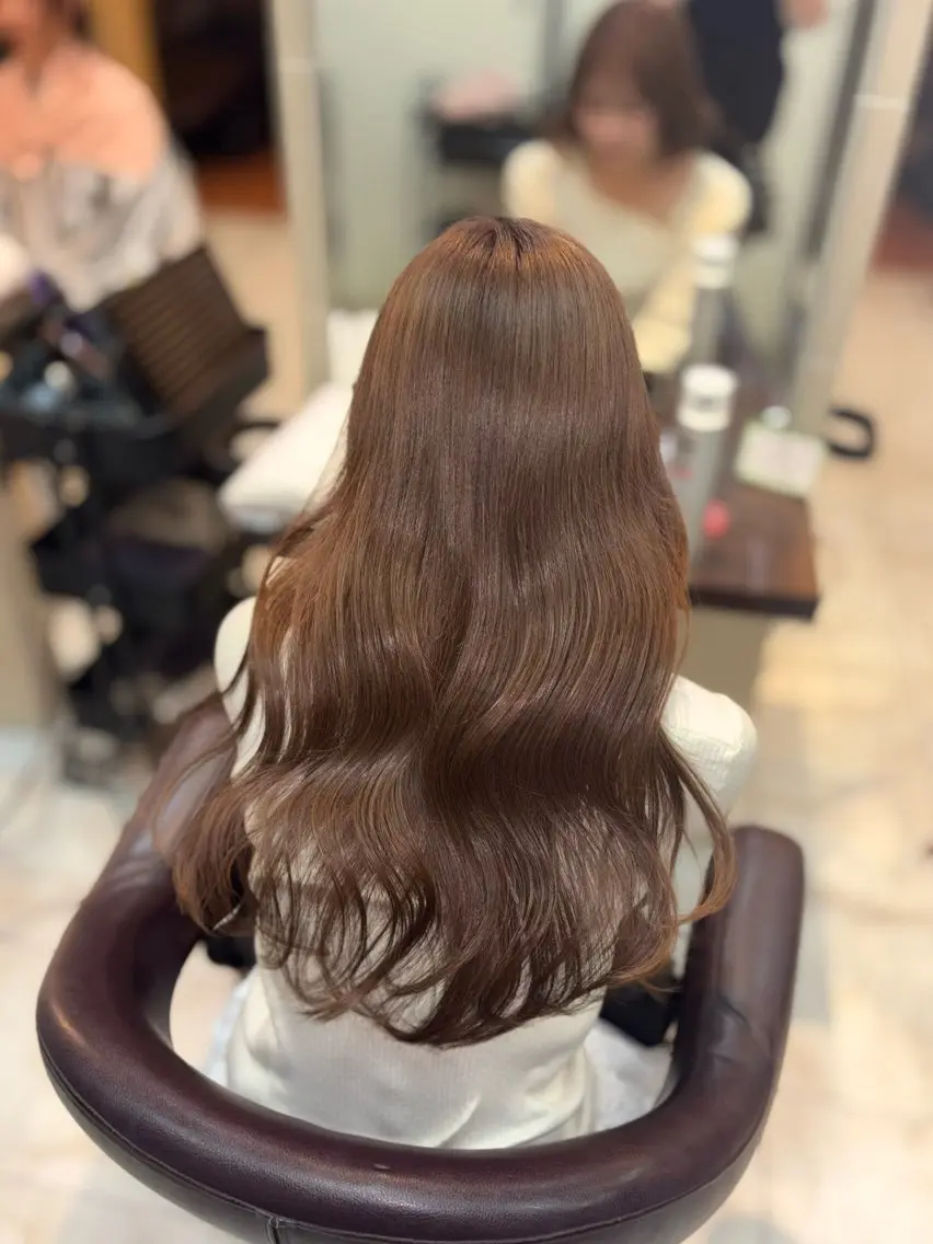 ロング カラー ヘアカラー トリートメント 🎀透明感カラー 🎀ナズナのヘアスタイル