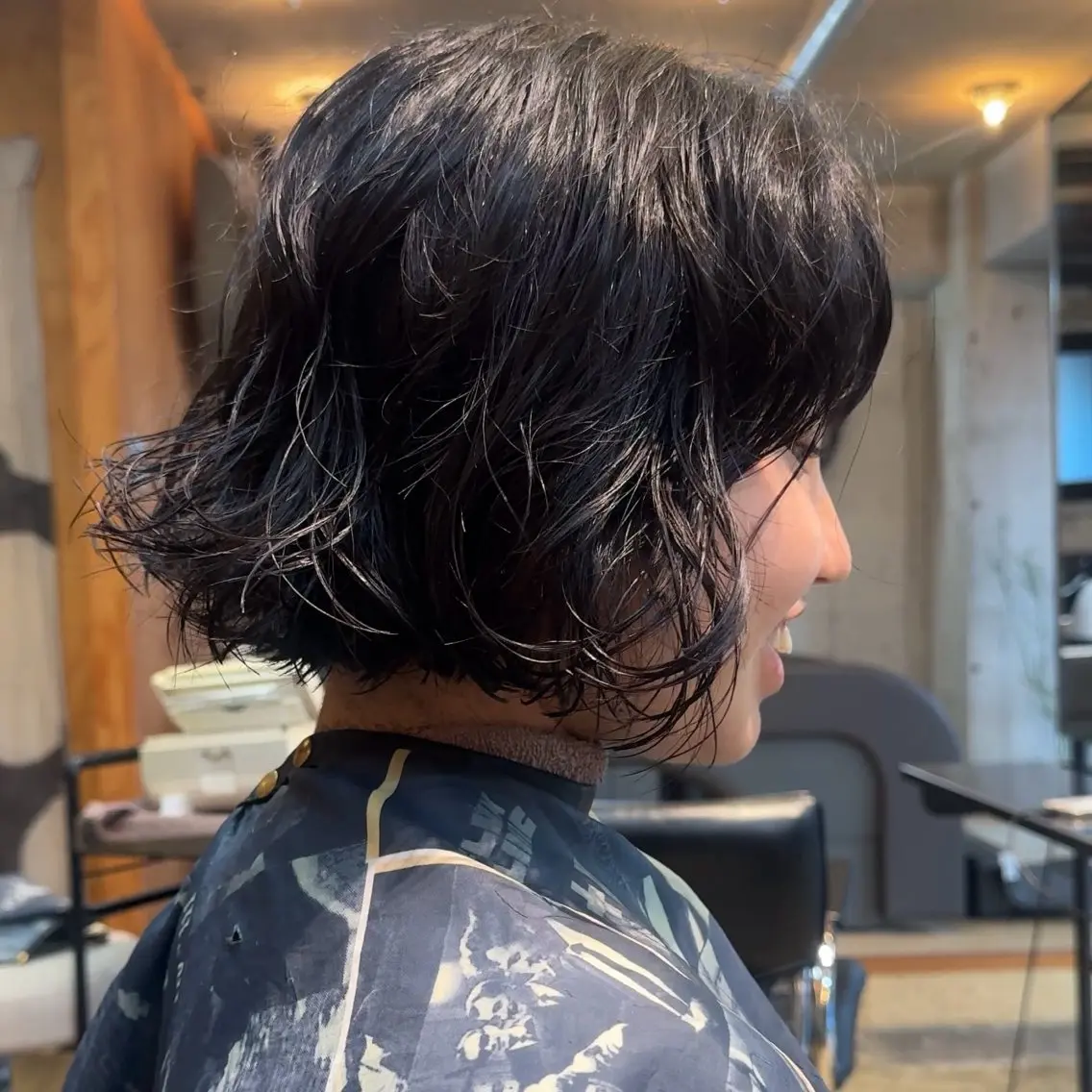 ショート カラー パーマ ボブ カット ヘアカラー パーマ 🍈yurina 福岡/パーマ🍈のヘアスタイル