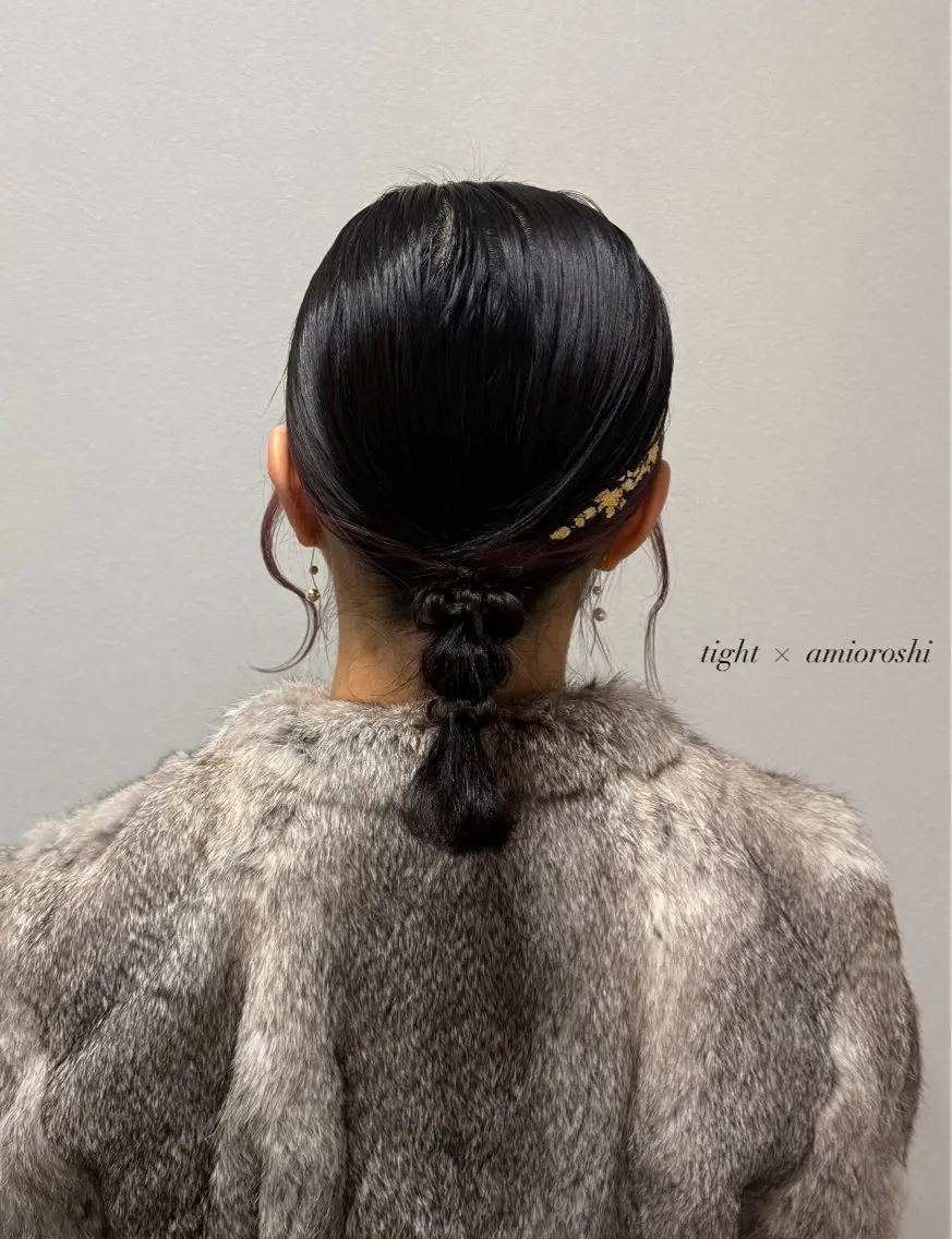 ミディアム ヘアアレンジ ヘアセット see. アズサのヘアスタイル