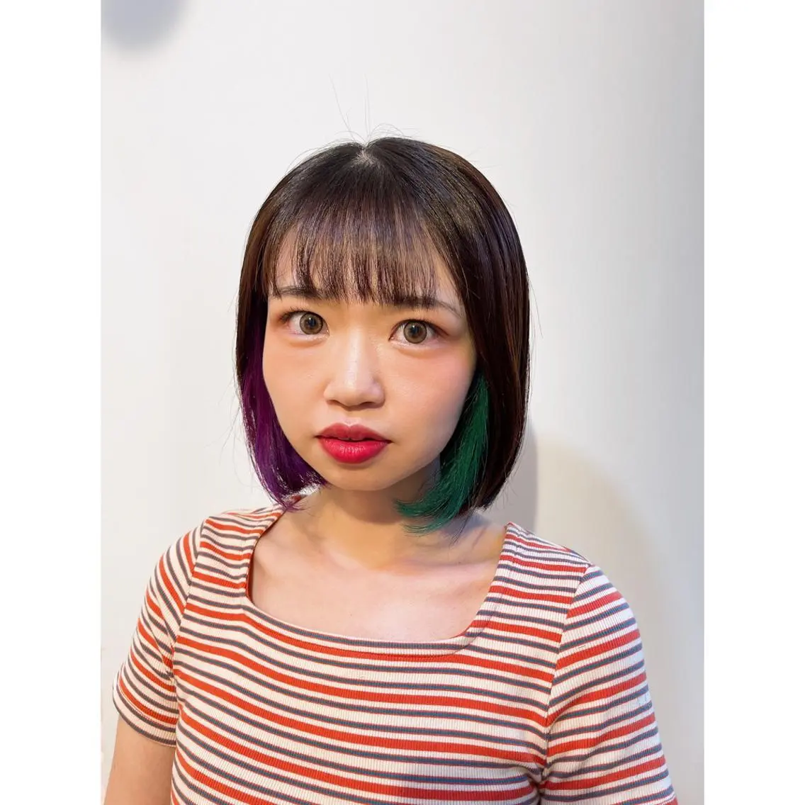 ショート カラー ヘアアレンジ インナーカラー カット ヘアカラー 🦋エクステ/透明感 カラー🦋宮川莉央のヘアスタイル