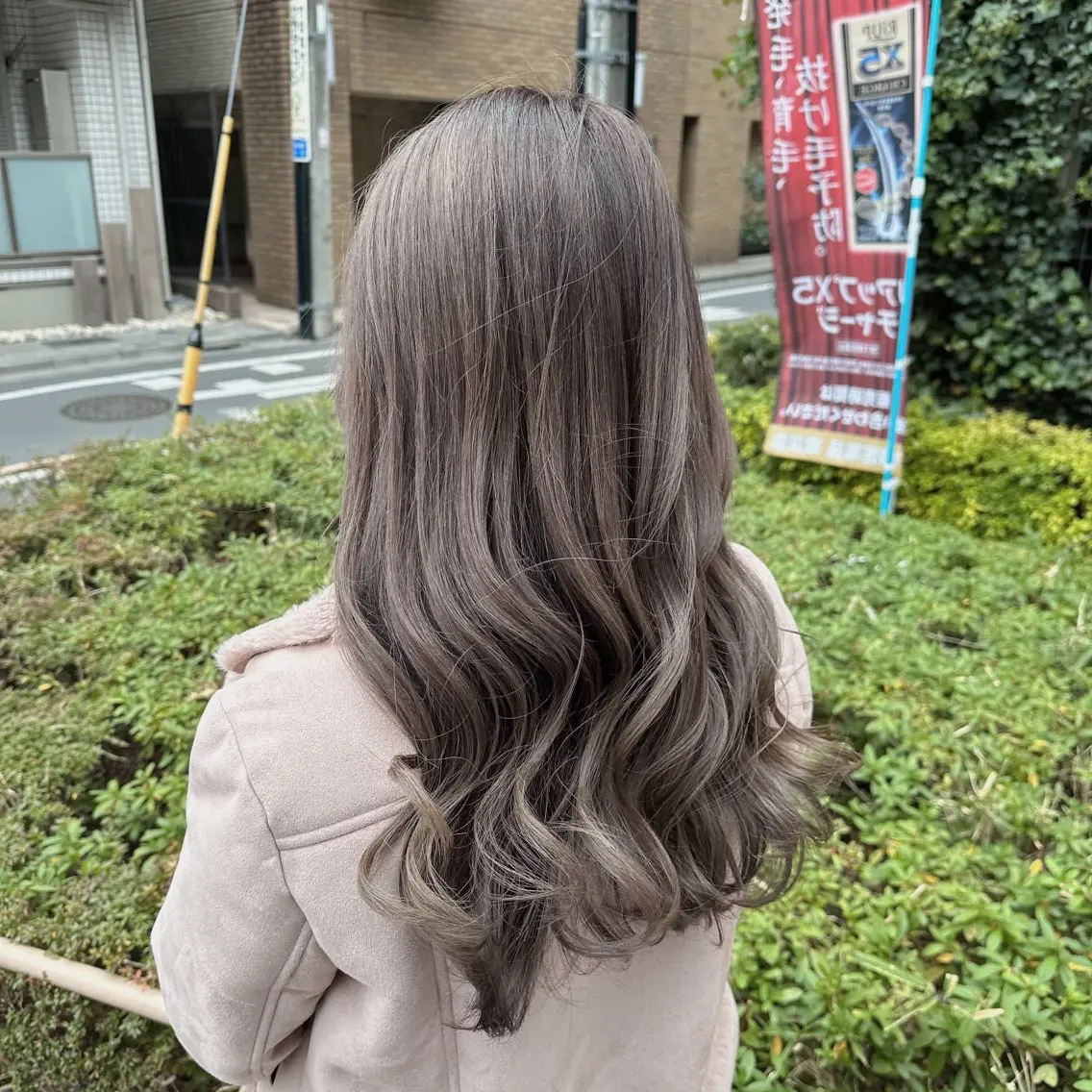セミロング カラー ヘアアレンジ ダブルカラー｜ なおき｜池袋美容師のヘアスタイル