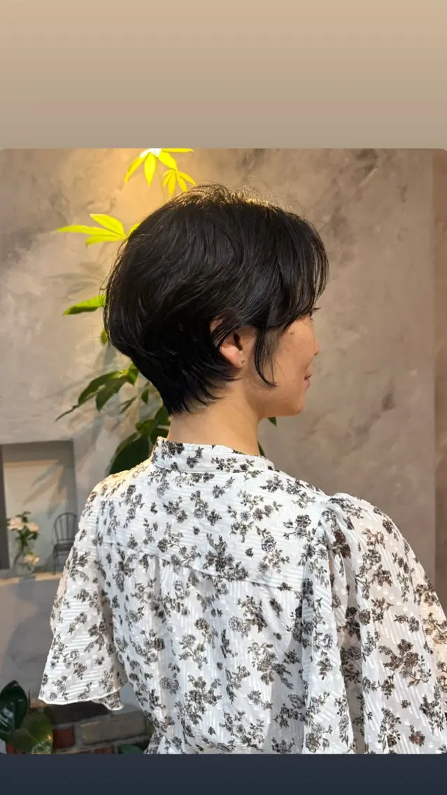ショート くせ毛 ショートヘア カット 天神/髪質改善カラー miroa/miyuのヘアスタイル