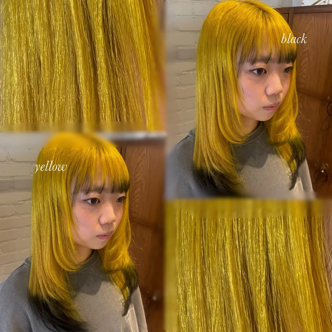 セミロング ⭐️ダブルカラー⭐️ ｼｭﾝ⭐️のヘアスタイル