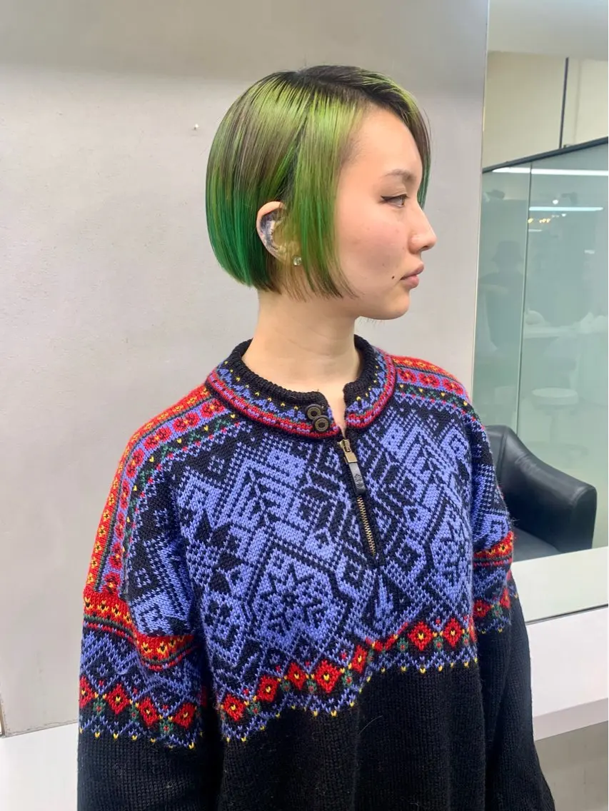 【🐸U25限定🐸】【✨️ケアブリーチ使用✨️】【💟トリプルカラー＋オージュアトリートメント💟】の写真