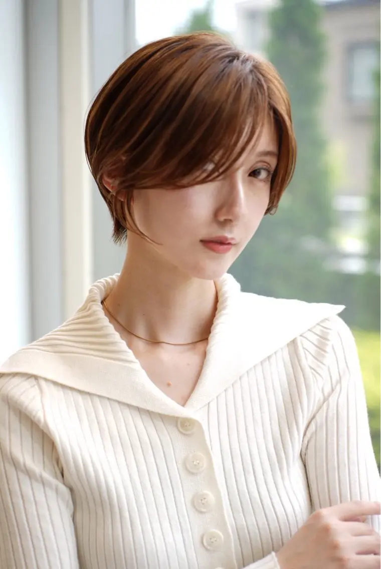 ショート ヘアカラー トリートメント 🖱️透明感カラー ×髪質改善Rikyuのヘアスタイル