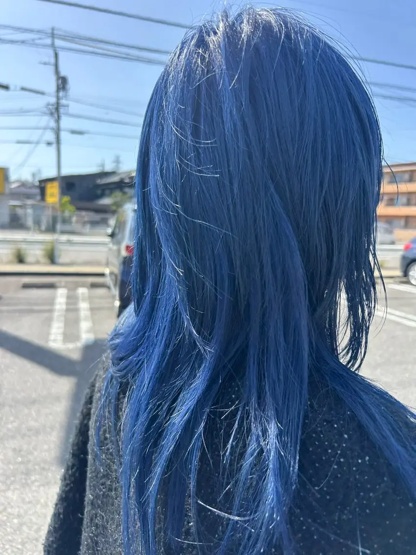 セミロング カラー 可知 幸輝のヘアスタイル