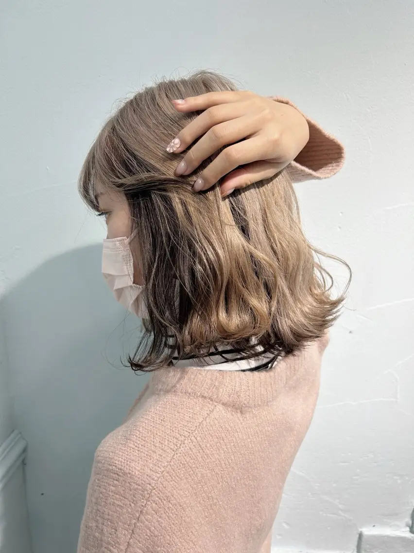 ミディアム カラー ヘアアレンジ ヘアカラー トリートメント ヘアセット 💕ブリーチ/ヘアメ 🎀YUUKAのその他イメージ