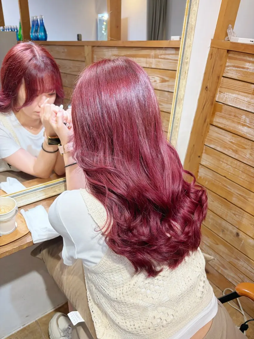 カラー ピンクカラー Mimosa ︎✿HINATA︎✿のヘアスタイル