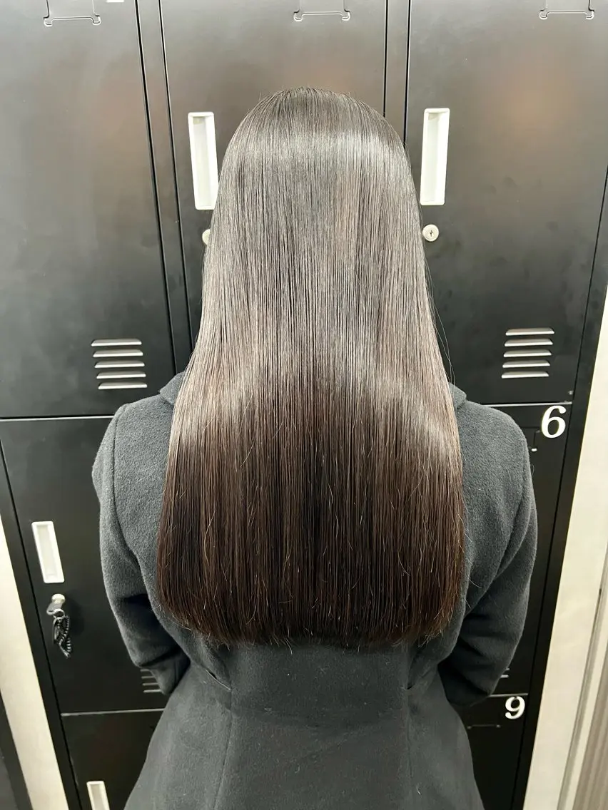ロング カラー 髪質改善 カット ヘアカラー トリートメント ヘッドスパ 透明感カラー特化🫧 🦋栗原🦋のヘアスタイル