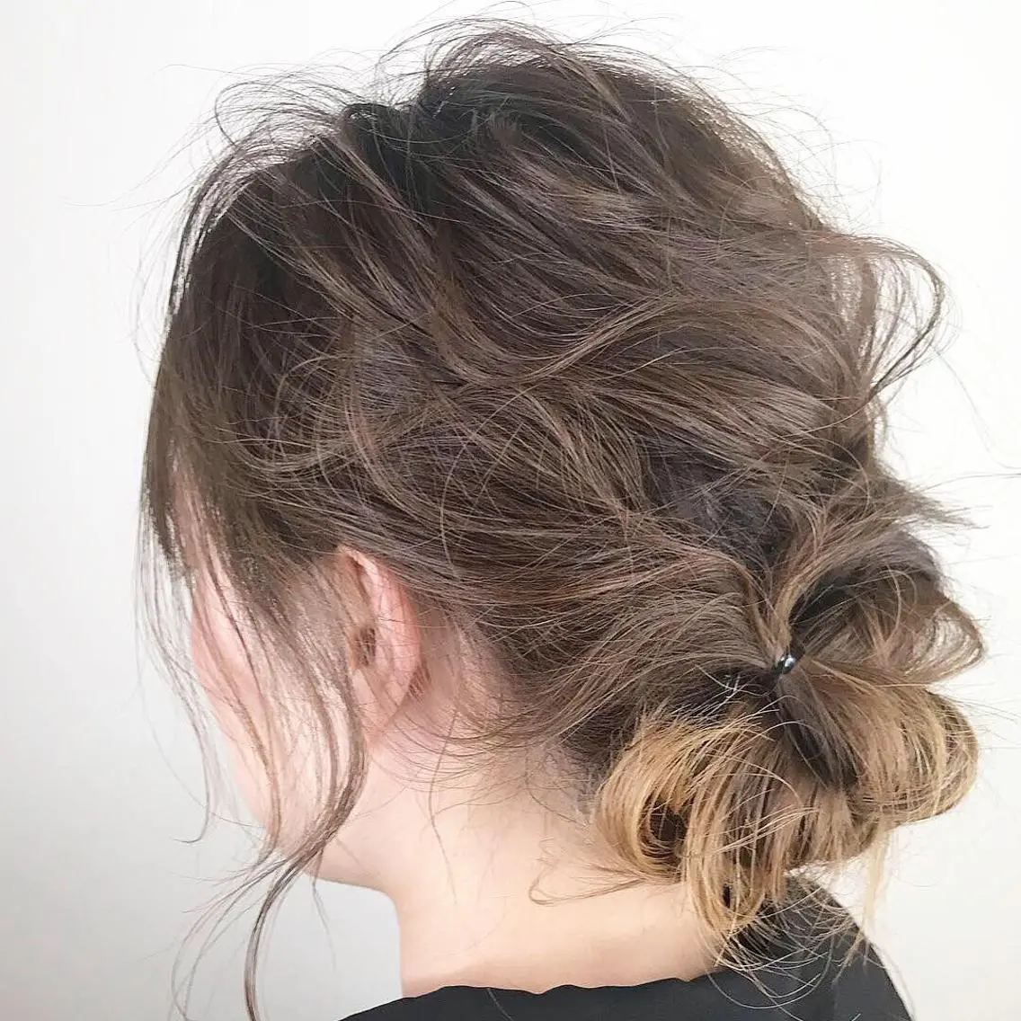 セミロング ヘアアレンジ カット ヘアカラー トリートメント Lien 深井店のヘアスタイル