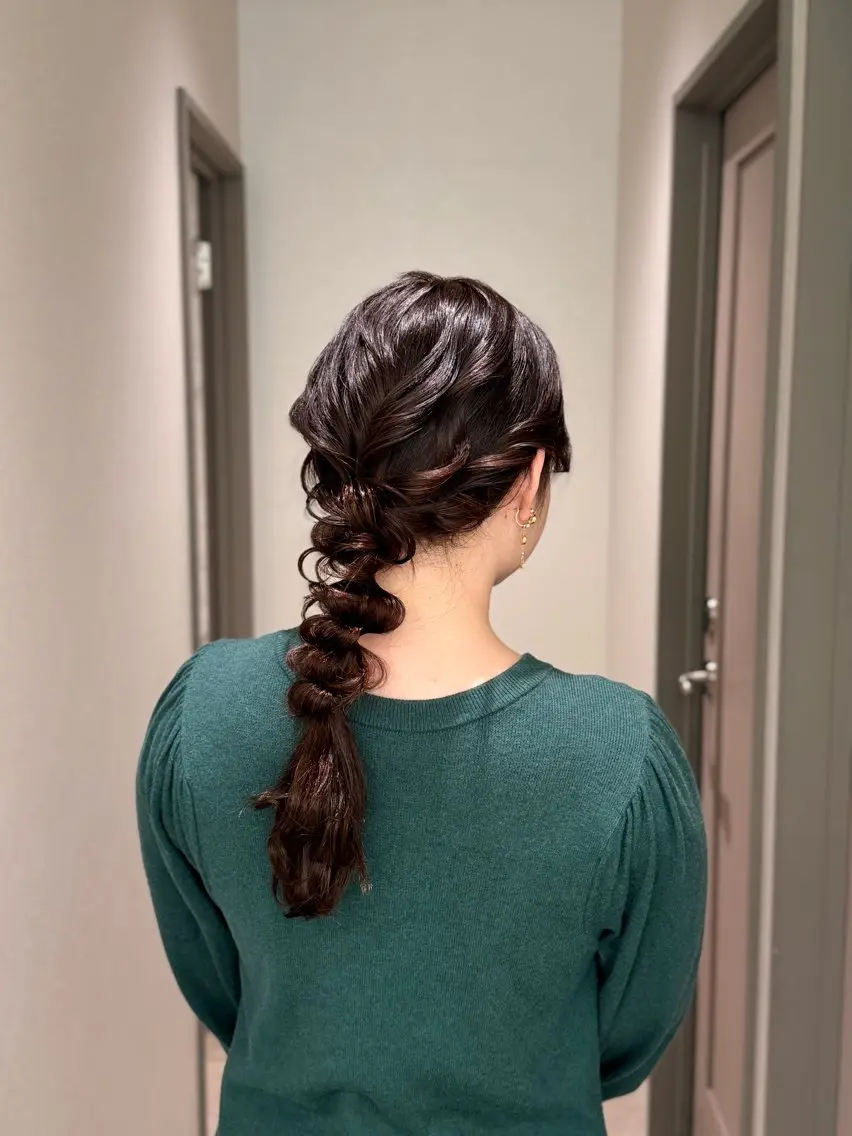 ロング ヘアセット 濱田 剛志のヘアスタイル