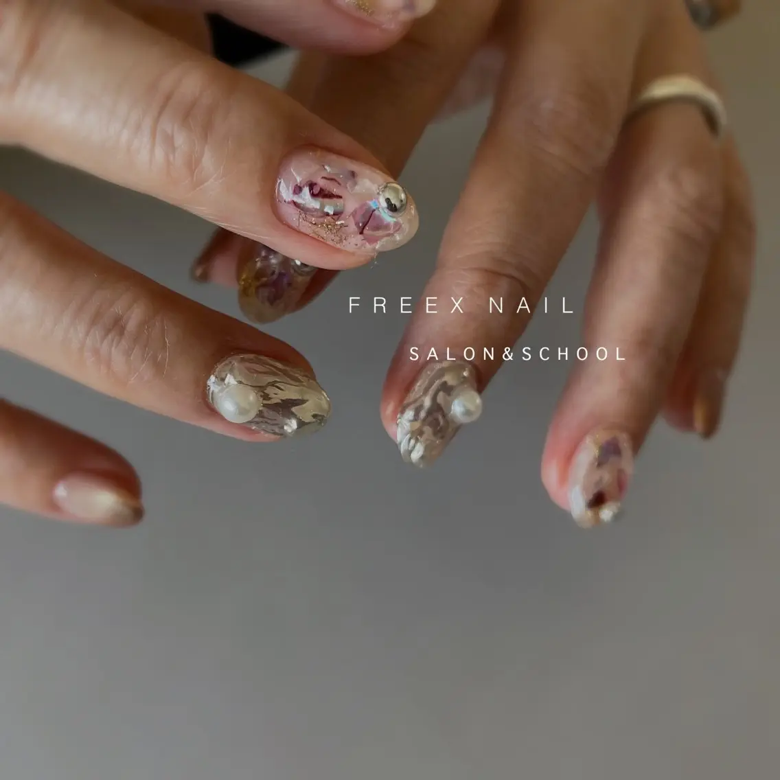 ネイル ハンドネイル フットネイル freex nail /ニュアンス/個性派のネイルデザイン