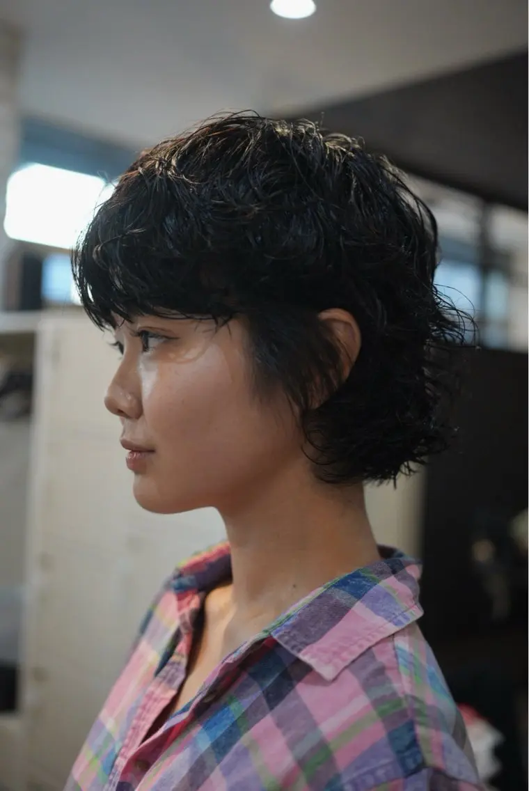 ショート パーマ Basis 田口豪司のヘアスタイル