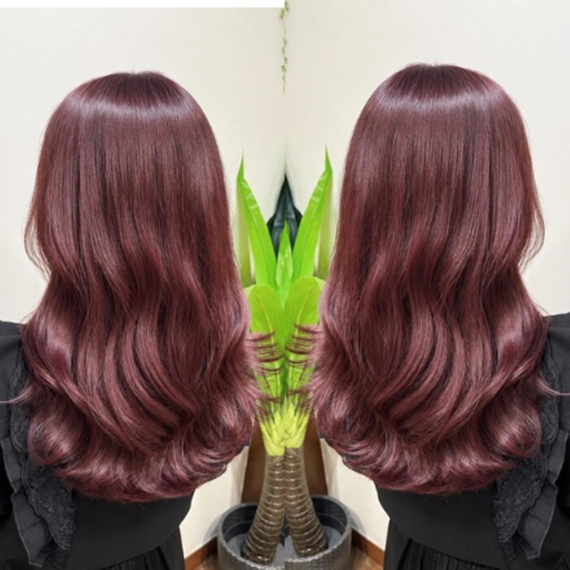 カラー ロング ヘアカラー トリートメント ブリーチカラー矢場町 ハイトーン 栄 平野のヘアスタイル