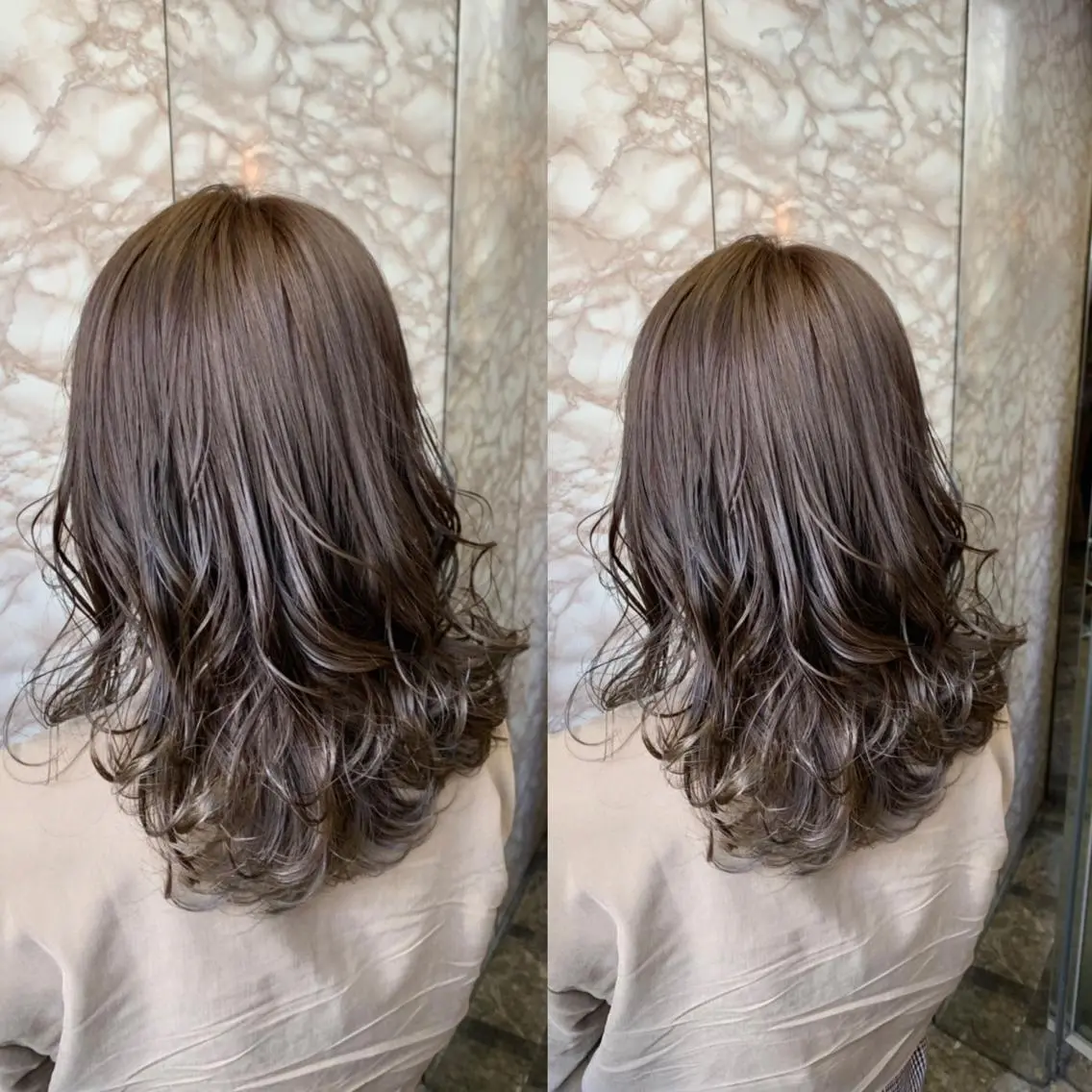 セミロング カラー ヘアカラー トリートメント 🉐レイヤー/塩見 弘樹🉐渋谷のヘアスタイル