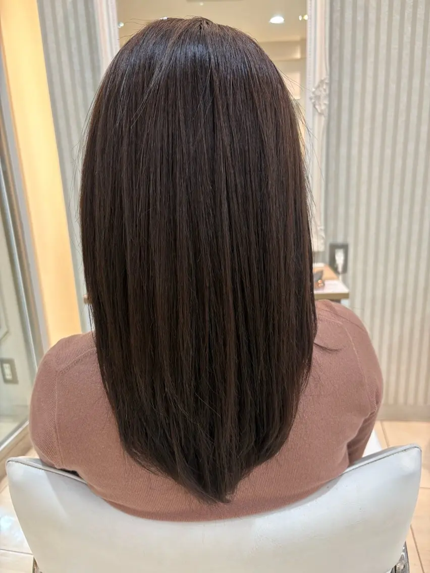ロング 縮毛矯正 しげすえ そうたのヘアスタイル