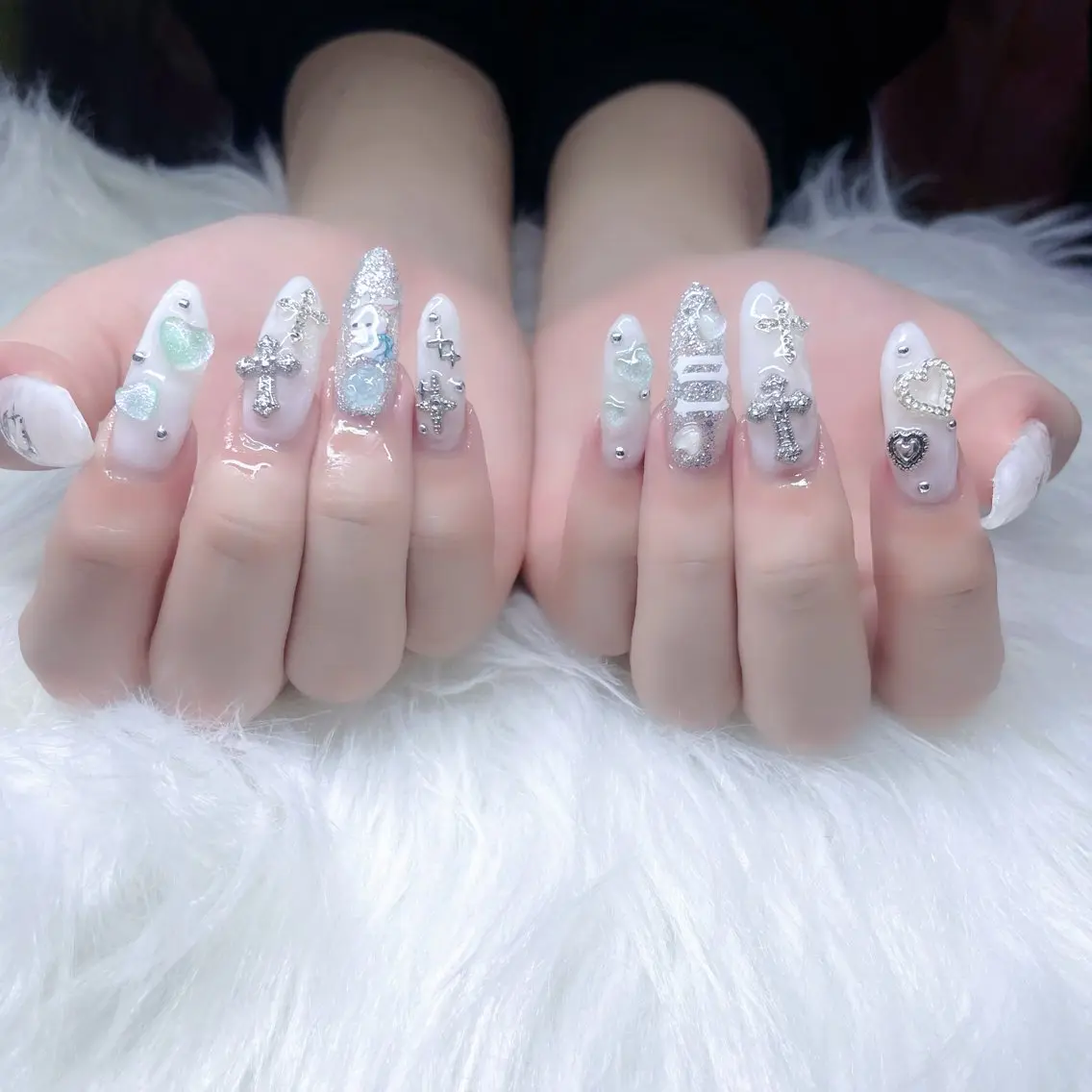 🎀お任せ🎀地雷•ゴテゴテ🎀ロングネイル(180min)の写真