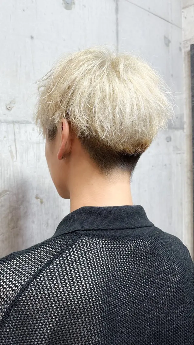 ショート カラー メンズ カット ヘアカラー トリートメント 高濃度水素/髪質改善 /柳原大輝のヘアスタイル
