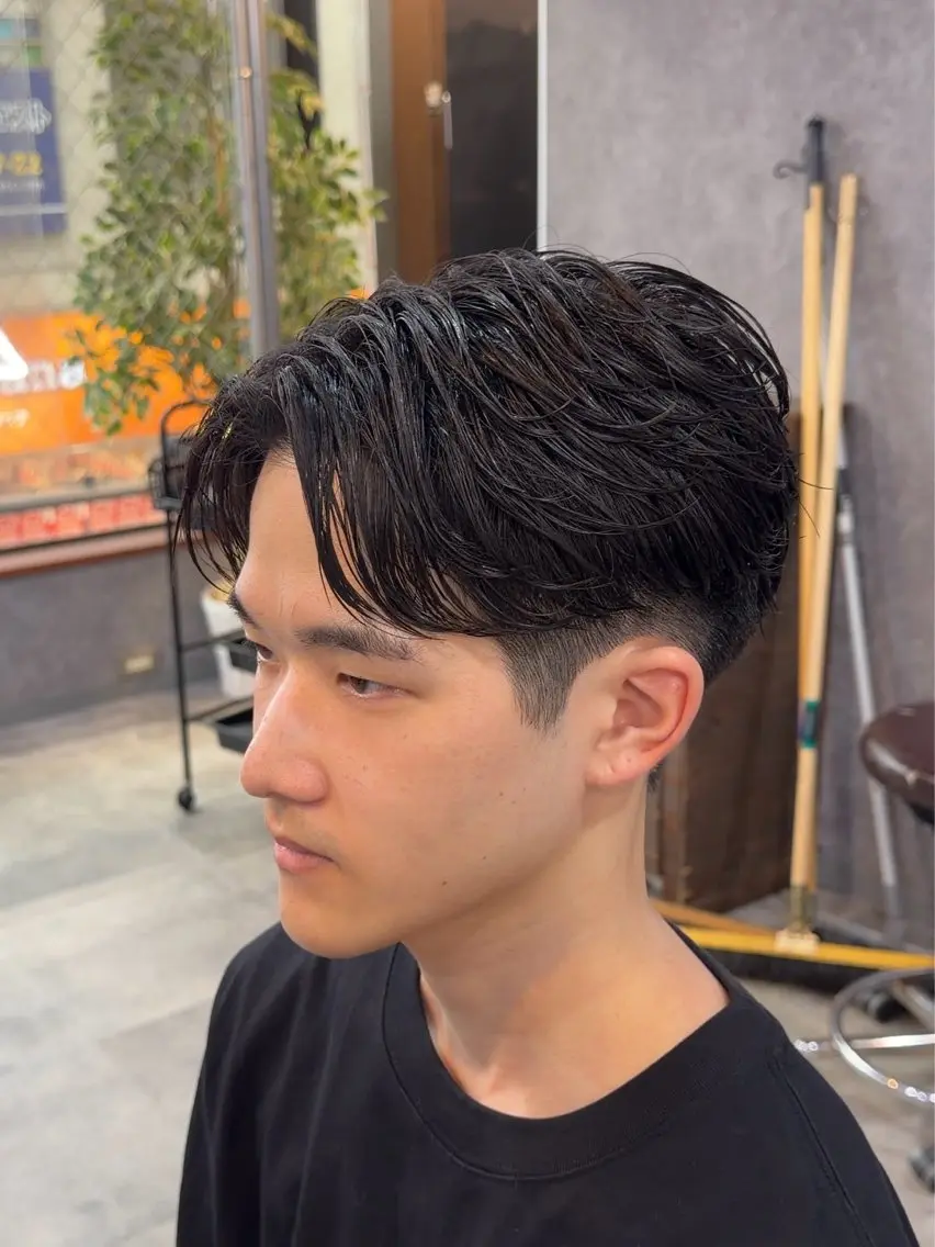 ショート パーマ カット パーマ りょうま⚡️新小岩 ニュアンスパーマのヘアスタイル
