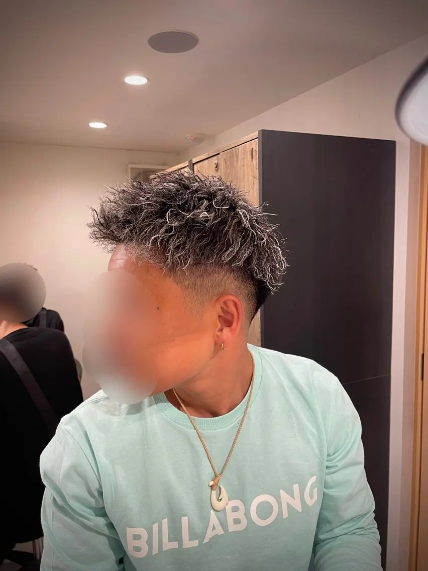 ショート カラー パーマ メンズ カット ヘアカラー パーマ トリートメント ヘアセット 🌟30代~50代の お客様も大歓迎/竹井のヘアスタイル