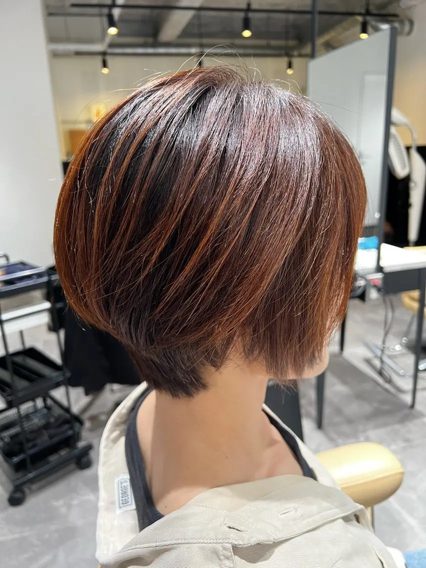 ショート ショートボブ ボブ ショートヘア 福田 秀好のヘアスタイル