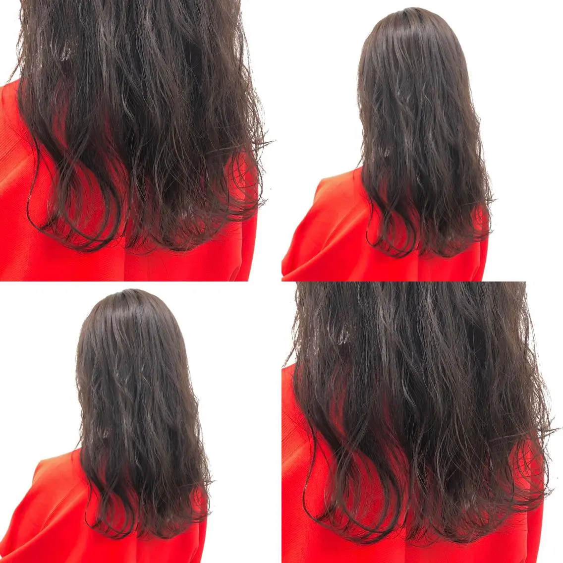 ロング カラー パーマ ヘアアレンジ メンズ キッズ 上品＆韓国風 🥀海心🥀のヘアスタイル