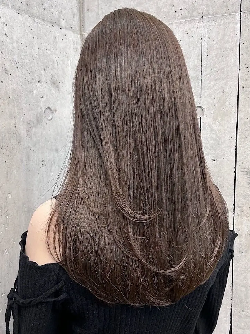 ロング カラー ヘアアレンジ 縮毛矯正 縮毛矯正・カラー特化 指名No.1shunのヘアスタイル