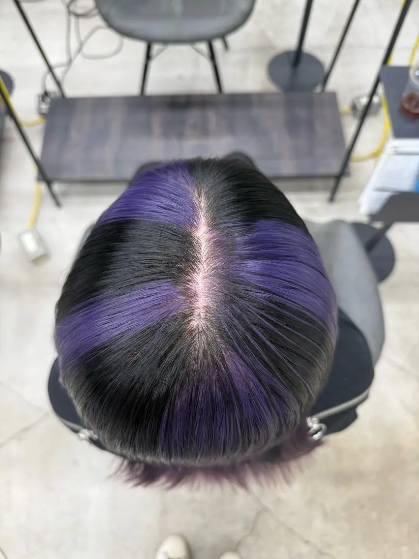 セミロング カラー ベージュカラー ブリーチ ケアブリーチ 透明感カラー デザインカラー ヘアカラー トリートメント 渋谷髪質改善/縮毛 矯正/かすが🪽🫧のヘアスタイル