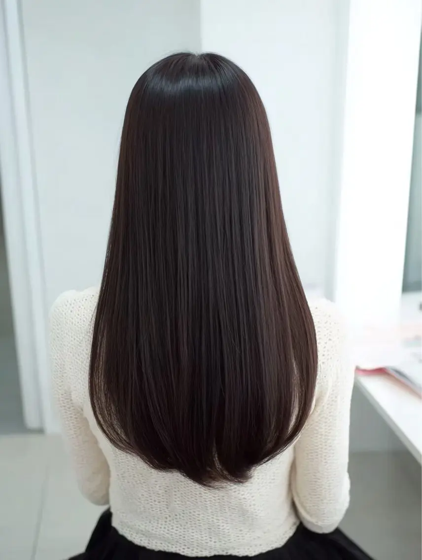 ロング カラー カット ヘアカラー 宇梶 千愛のヘアスタイル