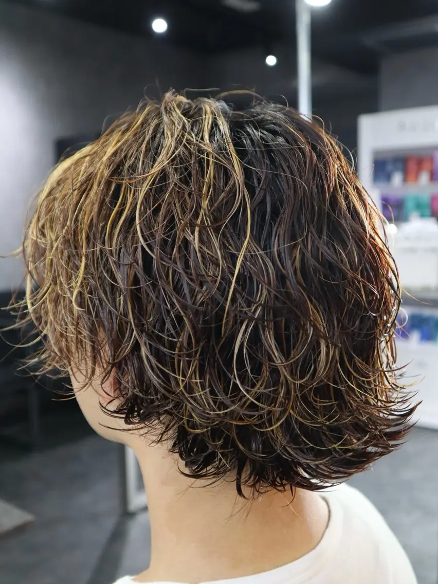パーマ メンズ カット ヘアカラー 🔥メンズ職人🔥 ✂️加瀬澤駿✂️のヘアスタイル