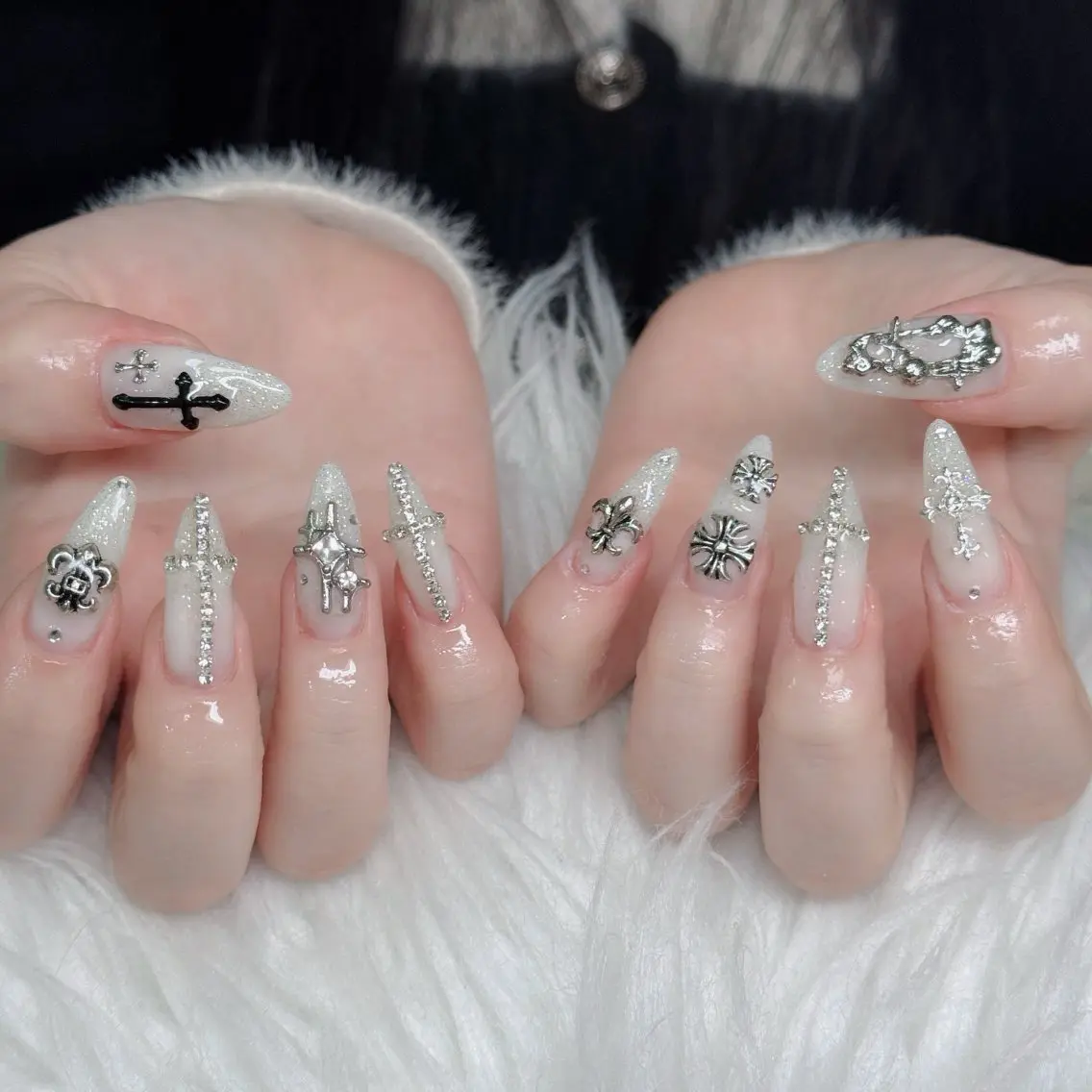 ネイル フットネイル フレンチネイル グラデーション 韓国ネイル ロングネイル ハンドネイル Hani Nail Salonのネイルデザイン