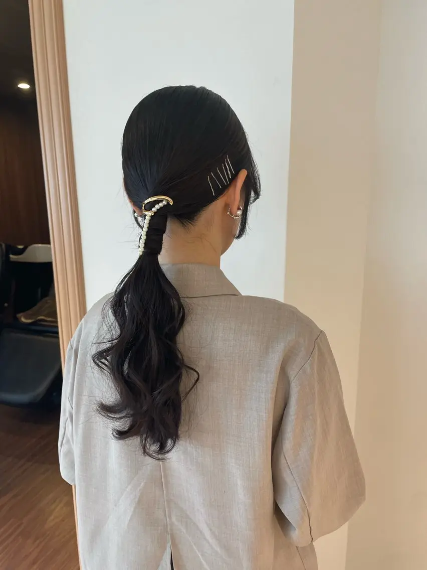 ロング ヘアアレンジ ヘアセット Osoko Hiyoriのヘアスタイル