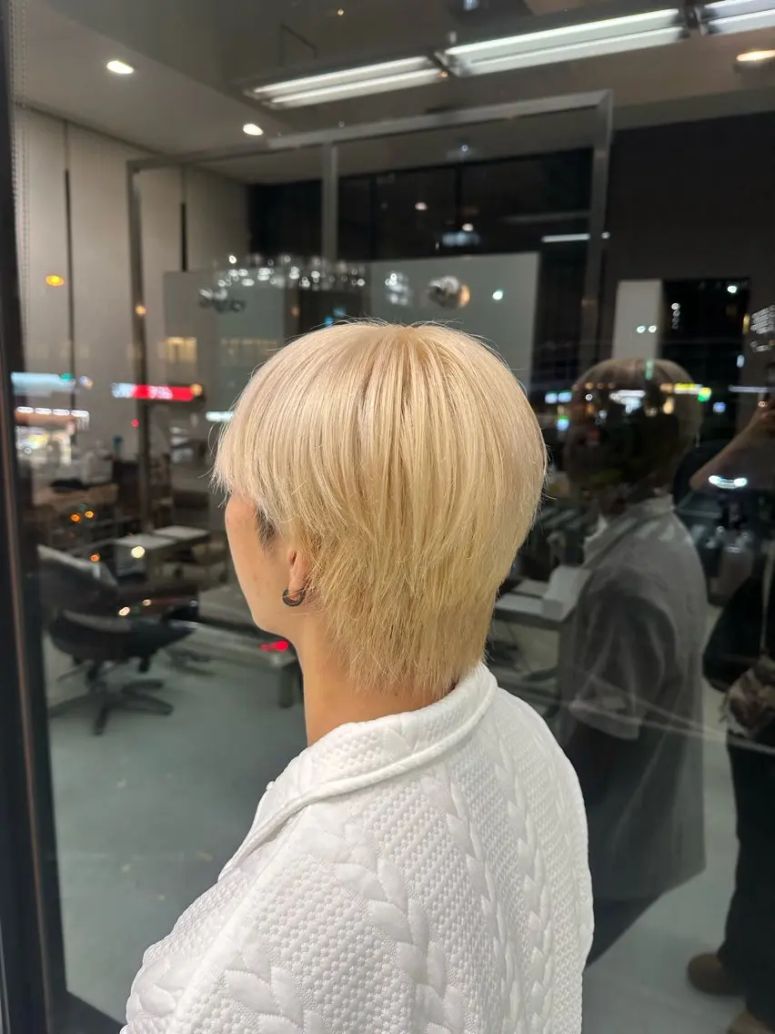 カラー メンズ ヘアカラー トリートメント 💫Saki/艶カ ラー/ハイトーン💫のヘアスタイル
