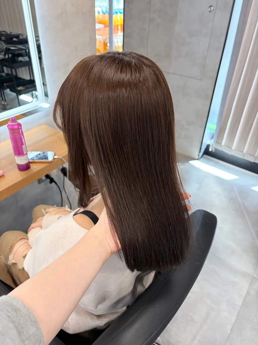 ロング ヘアカラー 透明感/韓国風 RENA🤎のヘアスタイル