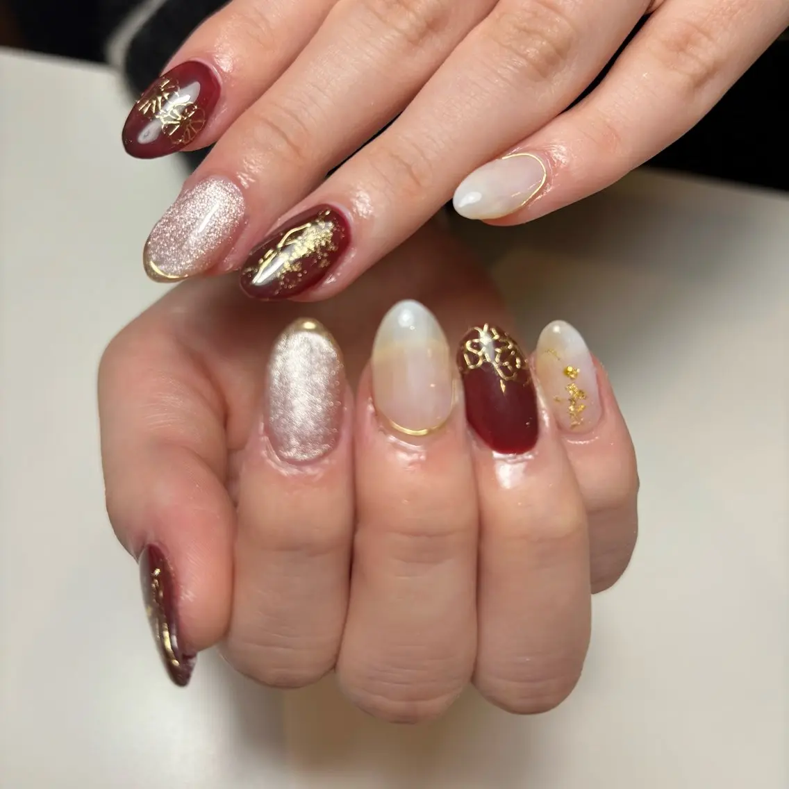 ネイル アートネイル フラワーネイル マグネットネイル ミラーネイル ハンドネイル Ballie/ Mizukiのネイルデザイン