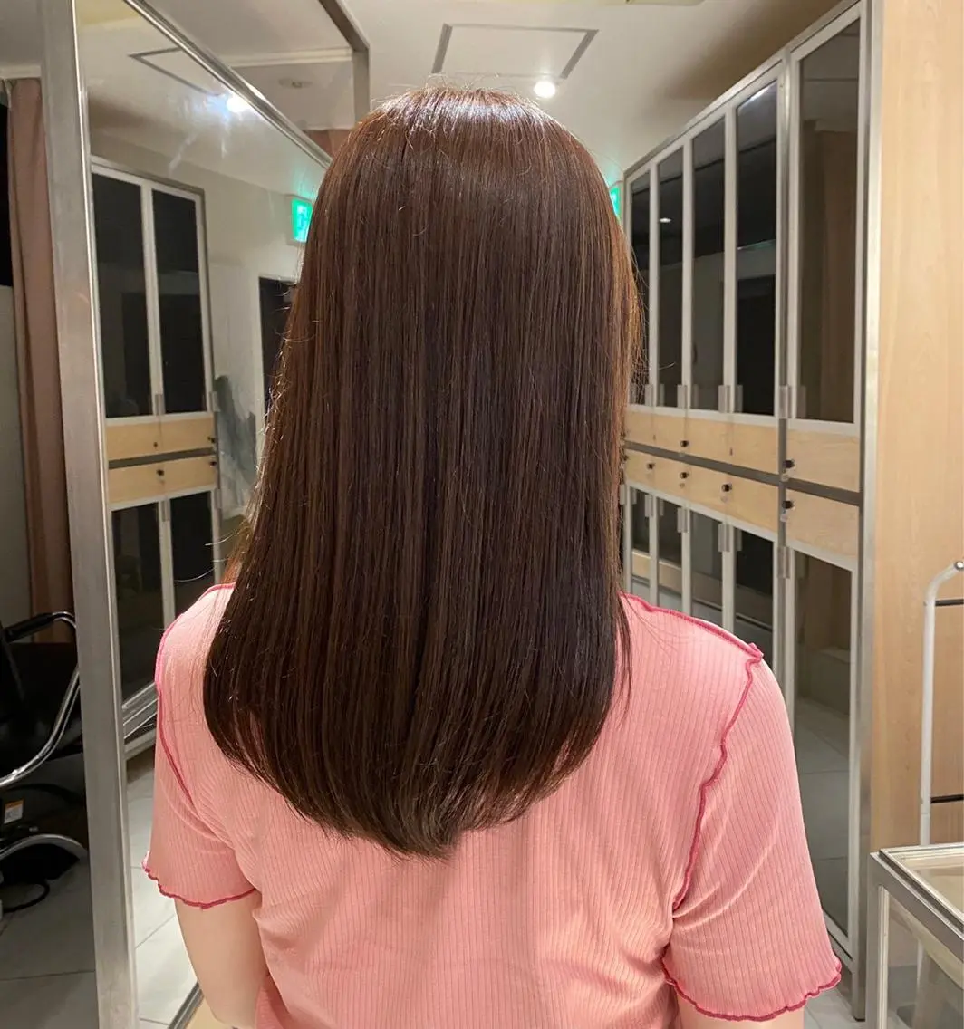 セミロング カラー カット ヘアカラー トリートメント ヘアセット 🌻暖色カラー🌻 sakuraのヘアスタイル