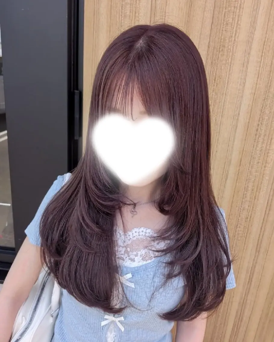 ロング カラー 古屋 美春のヘアスタイル