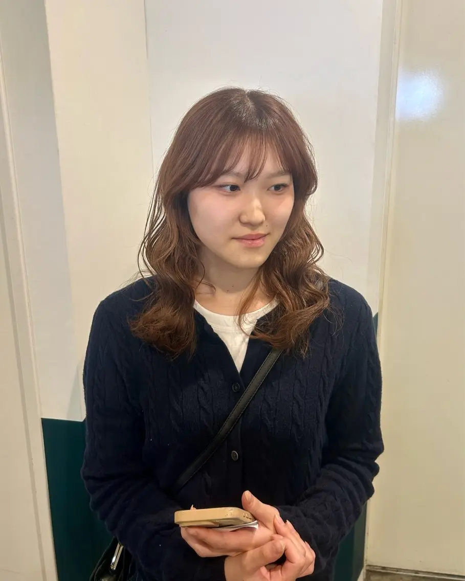 セミロング カット ヘアカラー mahiro🩰 hair braceのヘアスタイル