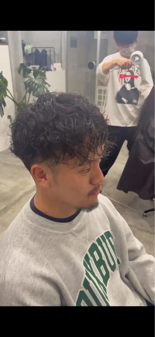 ショート パーマ メンズ カット メンズ満足度No.1 代表 北野拓海 蕨のヘアスタイル