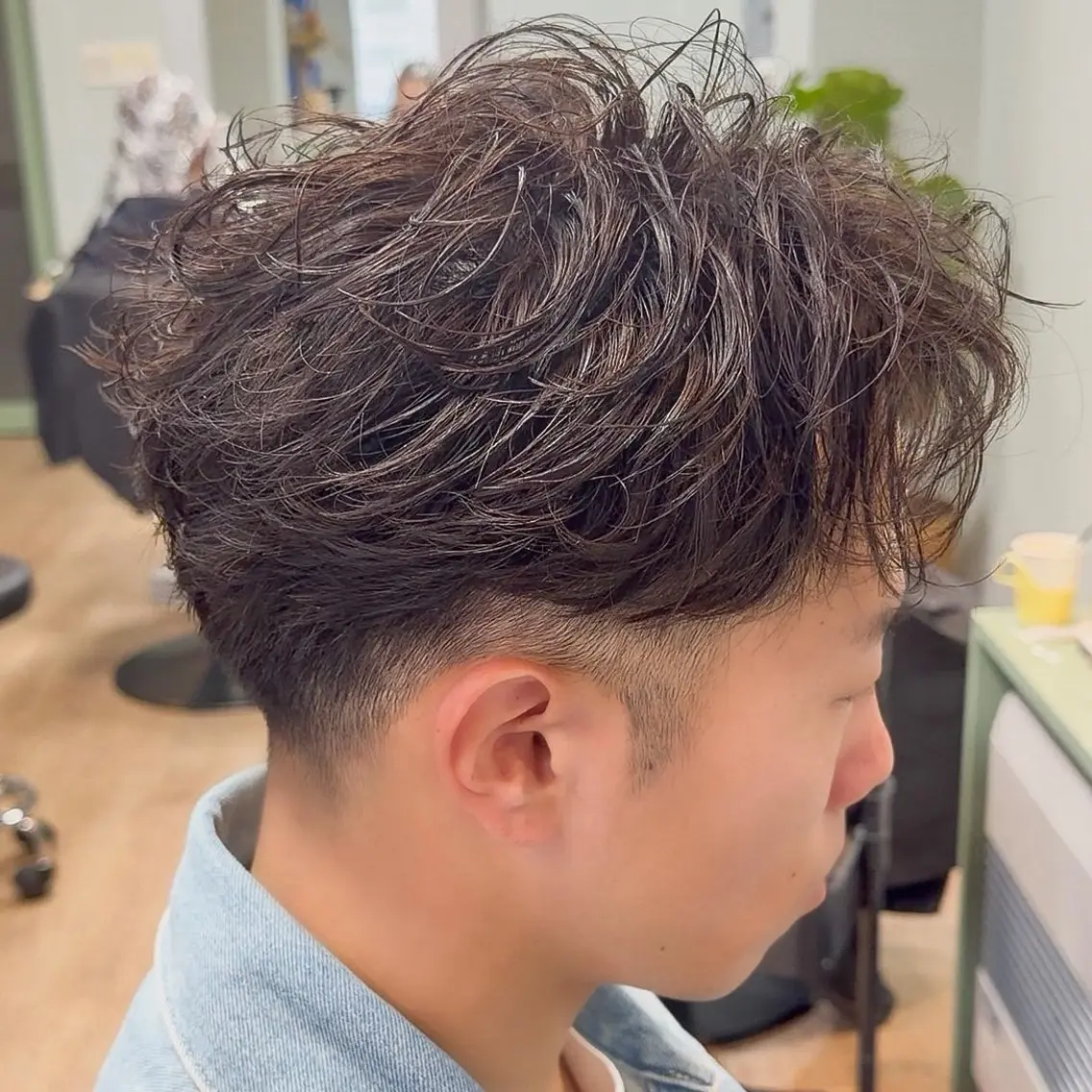 パーマ メンズ フェザーパーマ メンズパーマ カット パーマ メンズパーマ/メンズ カット/たばたよしきのヘアスタイル