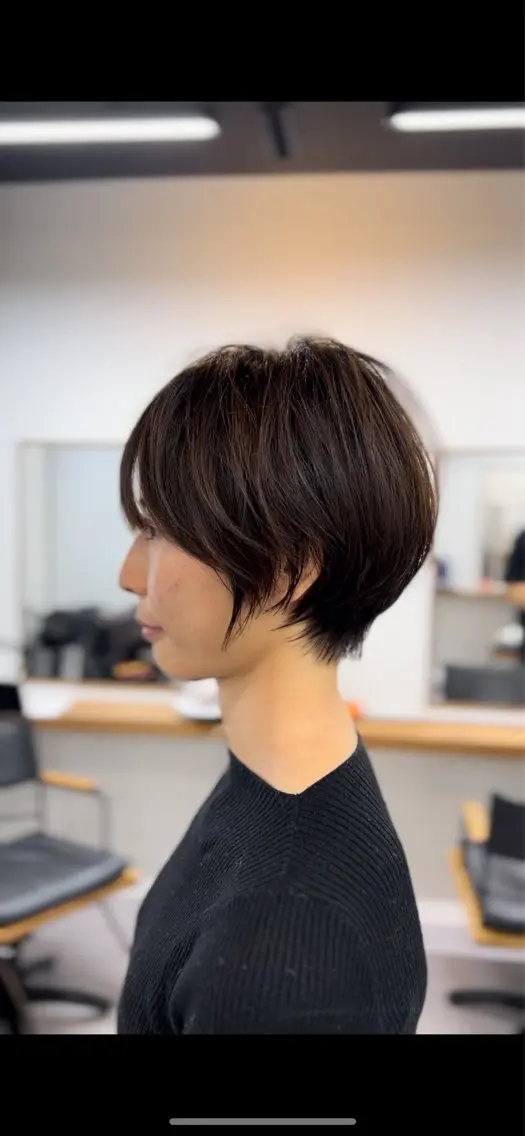 ショート カラー ショートボブ ボブ ショートヘア 表参道【髪質改善】 宮嶋勇太のヘアスタイル