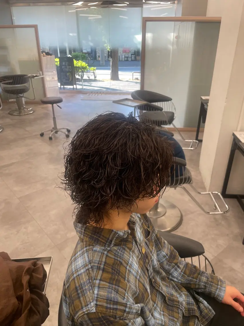 パーマ メンズ メンズパーマ 波巻きパーマ カット パーマ メンズパーマ🍏/ メンズヘア/山本涼太のヘアスタイル