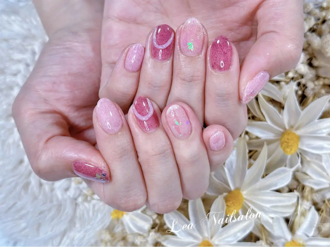 ショート カラー ネイル Le’a NailSalonのネイルデザイン