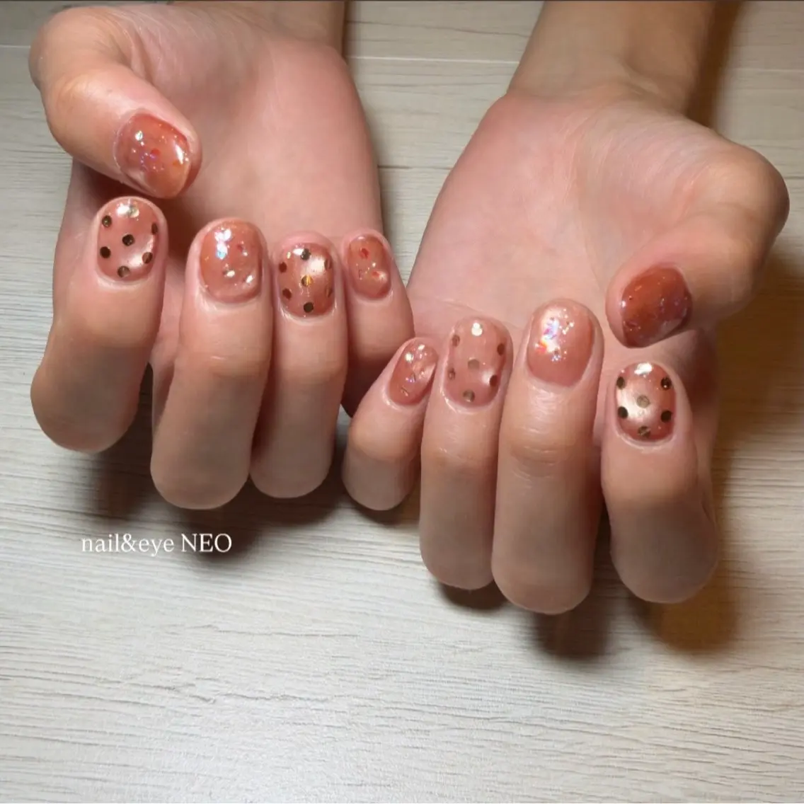 ネイル 氷ネイル・うるうるネイル キラキラネイル マグネットネイル ショートネイル nail_Neo. Maiのネイルデザイン