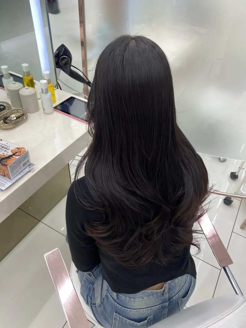 ロング カラー 透明感カラー🫧銀座 sana໒꒱· ゚のヘアスタイル