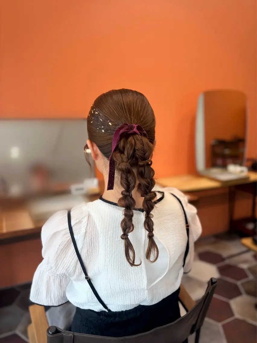 ロング ヘアセット 上島 未緒のヘアスタイル