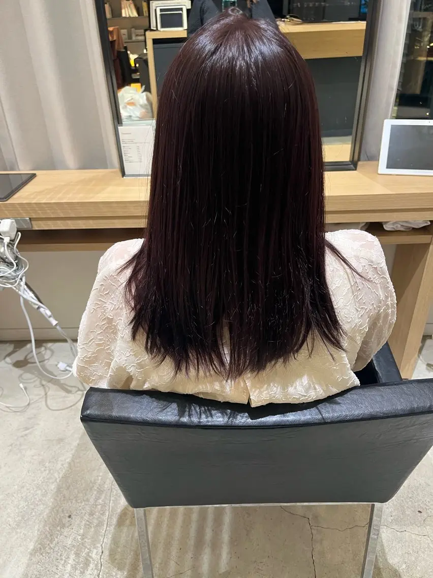 カラー ラベンダーカラー もろとみ れいらのヘアスタイル
