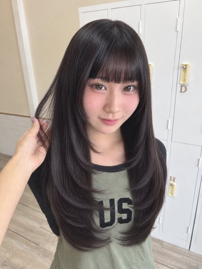 ロング カット ヘアカラー トリートメント ヘアセット ROMEO  京橋店 藤井 碧羽のヘアスタイル
