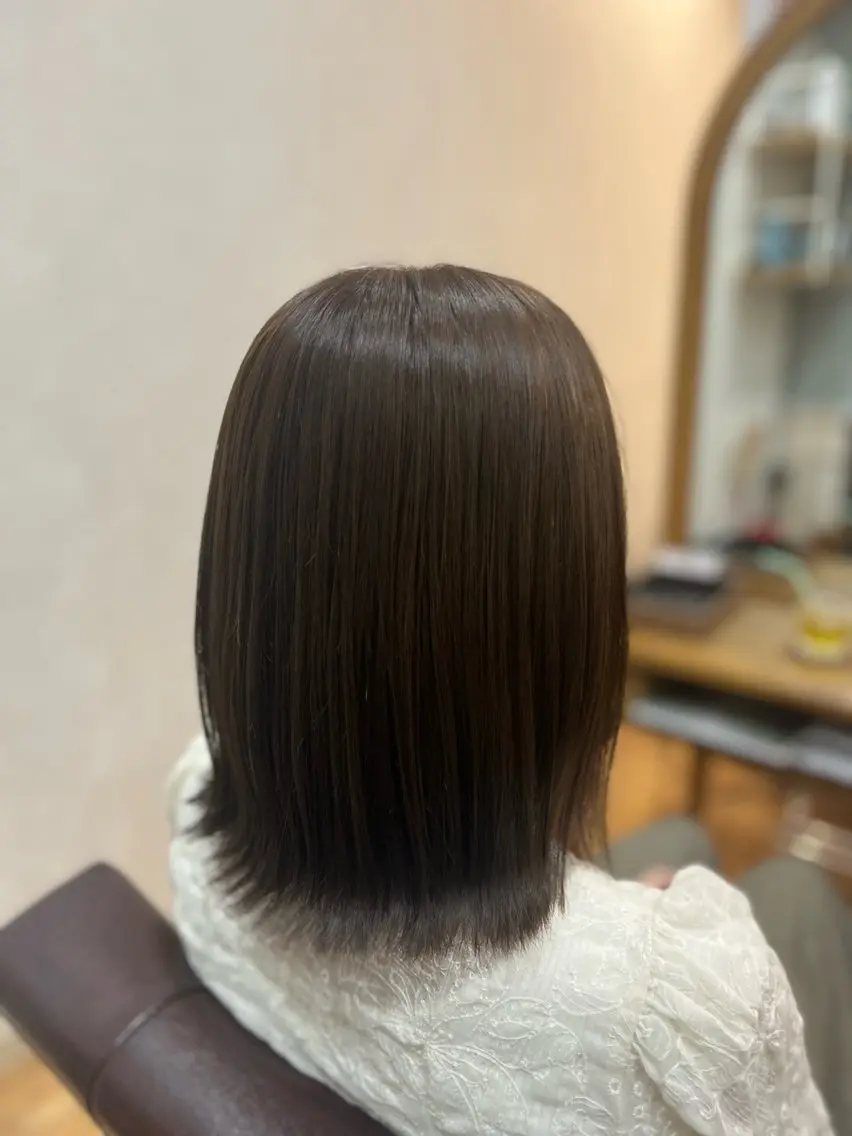 カラー オレンジ ヘアカラー 小磯 美輝のヘアスタイル